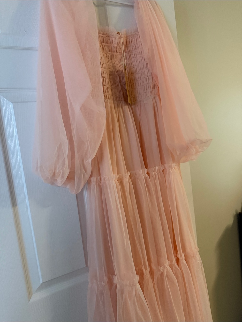Pink blush maternity dress